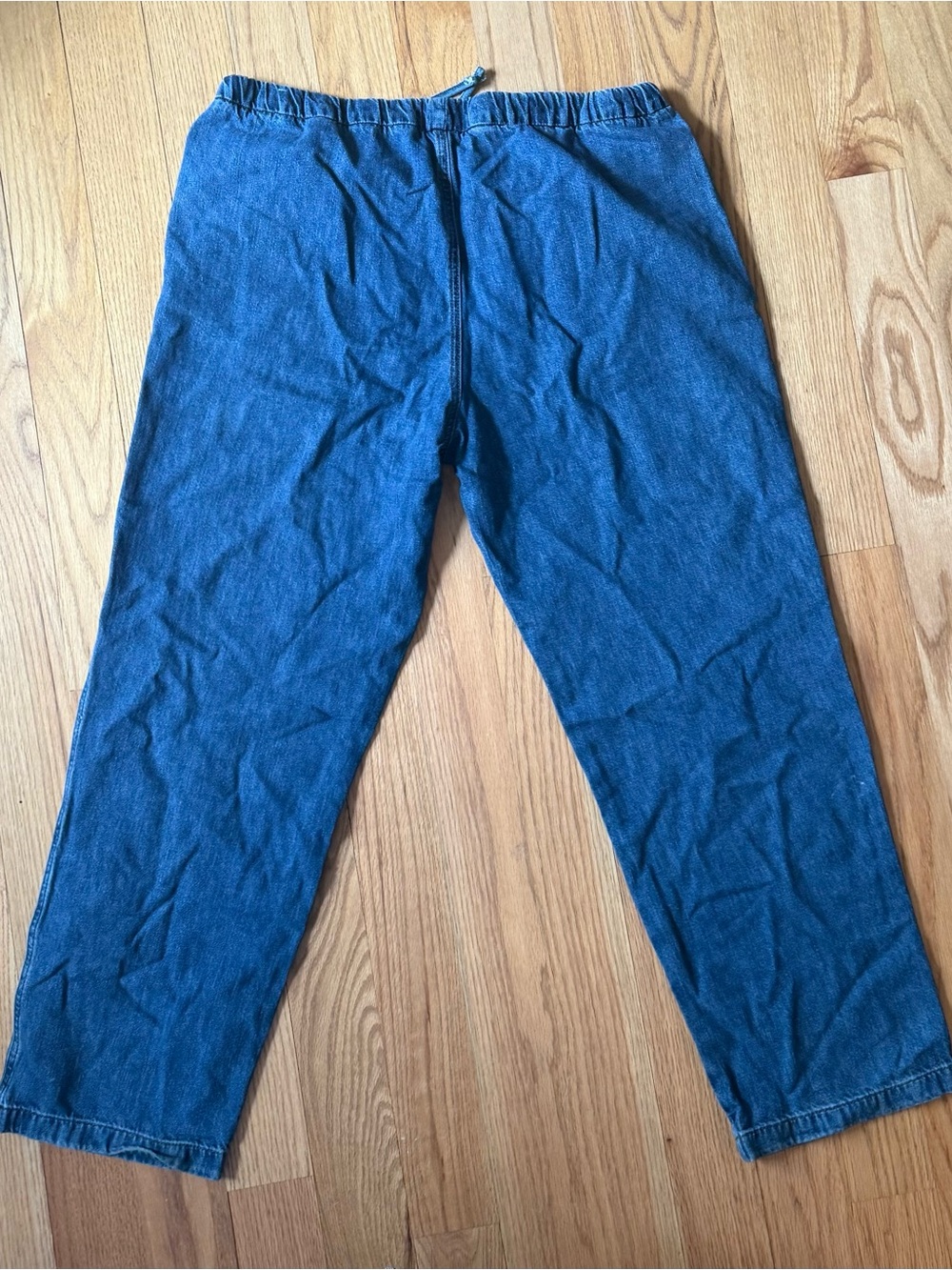 Drawstring Denim Pants - Picture 4 of 6